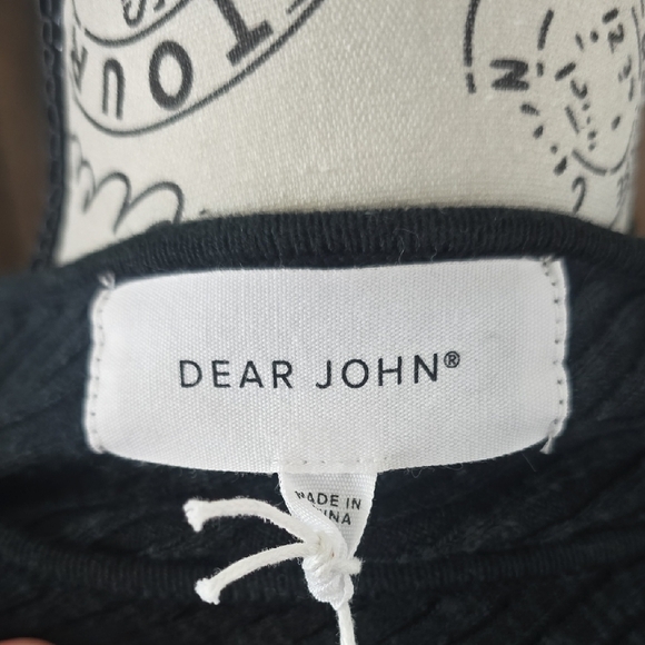 Dear John Black Textured Sweater - Picture 4 of 4